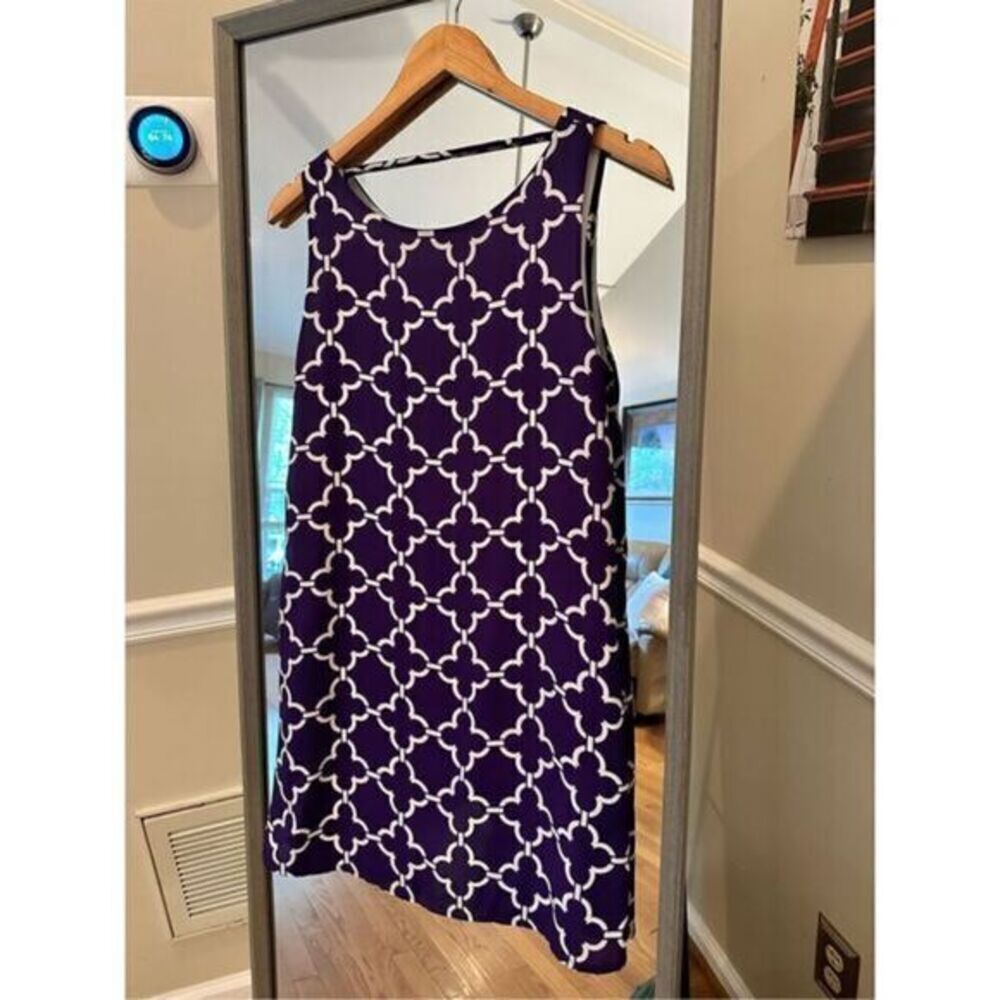 Pixy and Ivy Purple Diagonal Shift Dress Size Small NWT